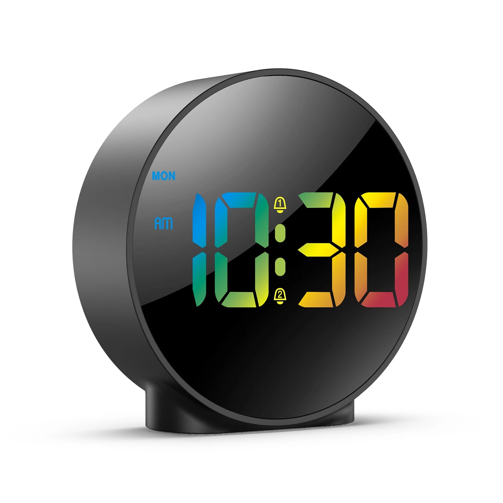 4" LED Table Clock with Snooze, USB/AAA Power, Dual Alarm & Weekday Modes