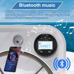 Bluetooth Marine Stereo Radio with FM/AM – Waterproof Audio System for Boats & Outdoor Vehicles