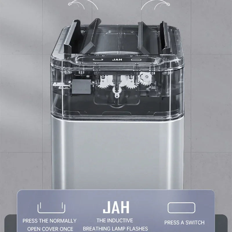 15L Smart Touchless Trash Can with Odor Seal & Auto Lid