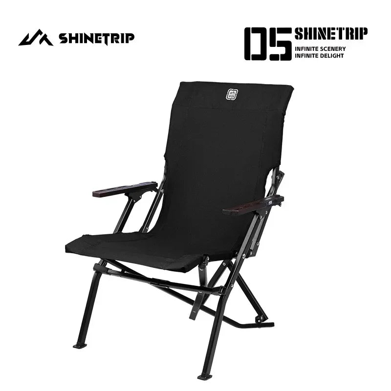 Lightweight Adjustable Outdoor Chair – Relax & Recline black