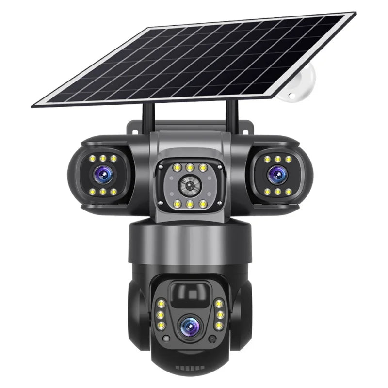 Rechargeable WiFi Outdoor Security Camera with Solar Power, HD 1080p & Auto Tracking