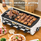 1700W 3-in-1 Electric Griddle with 5 Accessories & Adjustable Temperature