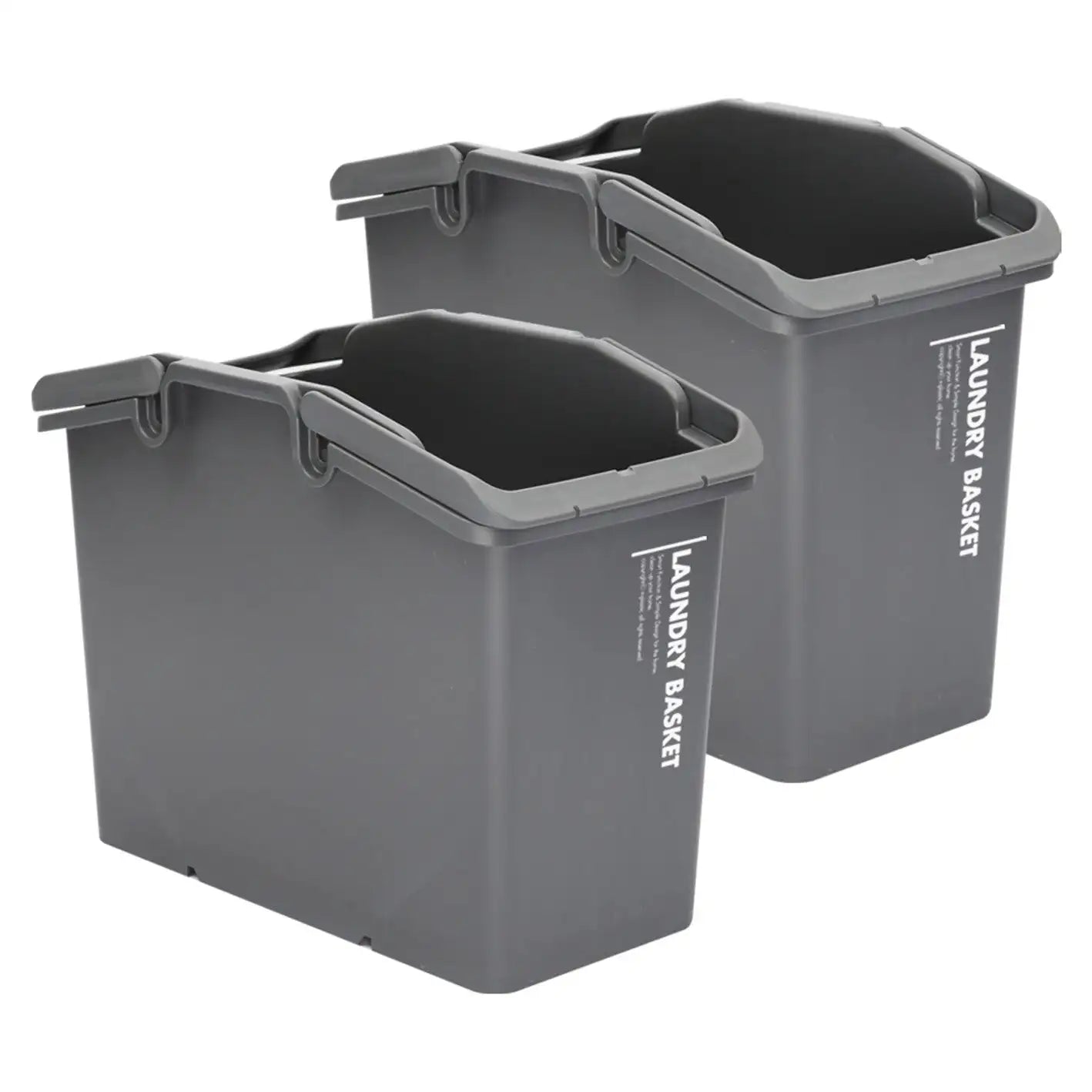 2 Set Multipurpose Stackable Laundry Baskets – Portable & Compact Storage Solution