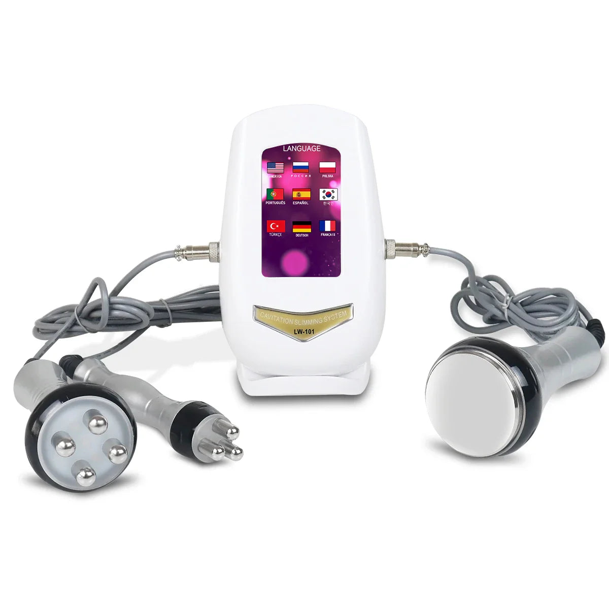 Body & Face Radio Frequency Massager with 3 Treatment Heads