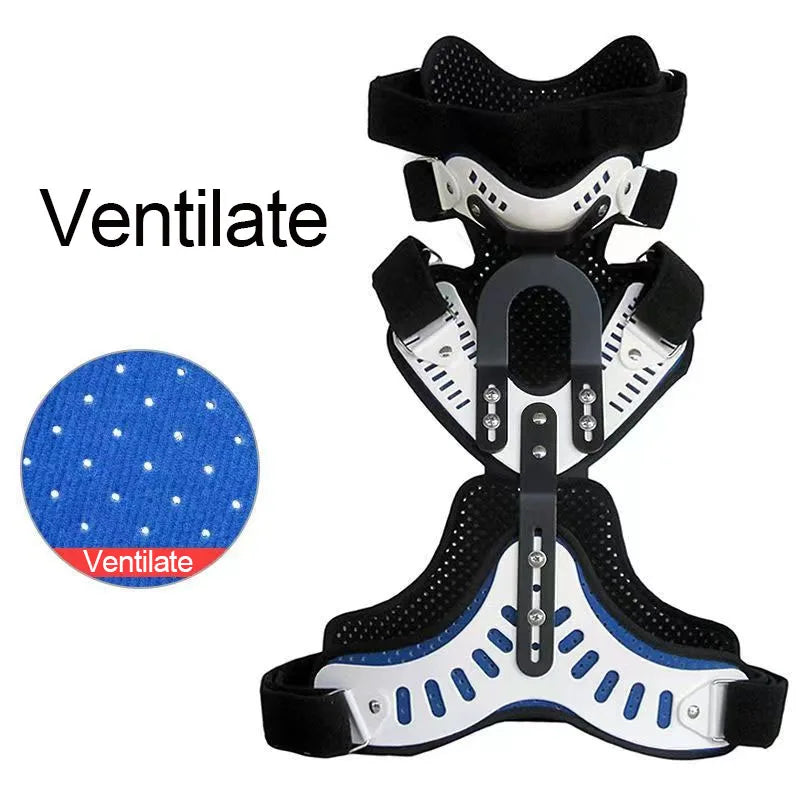 Adjustable Neck and Chest Orthosis with Chin Support – Breathable