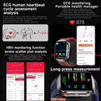 Waterproof Smartwatch with ECG, NFC, Glucose & More