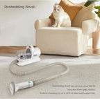 5-in-1 Black Pet Grooming Vacuum with Clippers & Brush