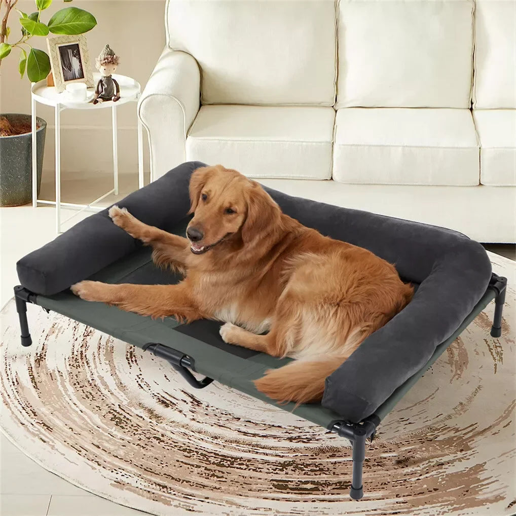 Portable Elevated Dog Cot for Indoor and Outdoor Comfort