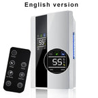 Compact 220V Bedroom Dehumidifier with Remote Control & 2.2L Tank Whisper Quiet, LED Display
