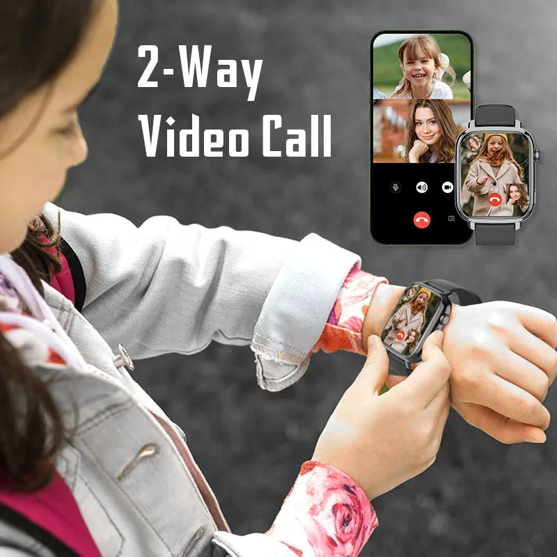 1.91" Smart Watch with Video Call, Step Counter, WiFi & Remote Monitoring – IP67 Waterproof