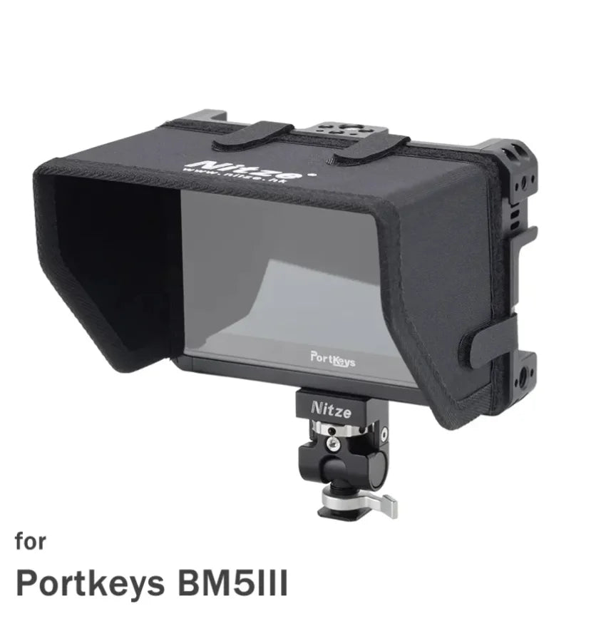 Aluminum Alloy Monitor Cage Rig with Sunshade Hood JTP3-BM5