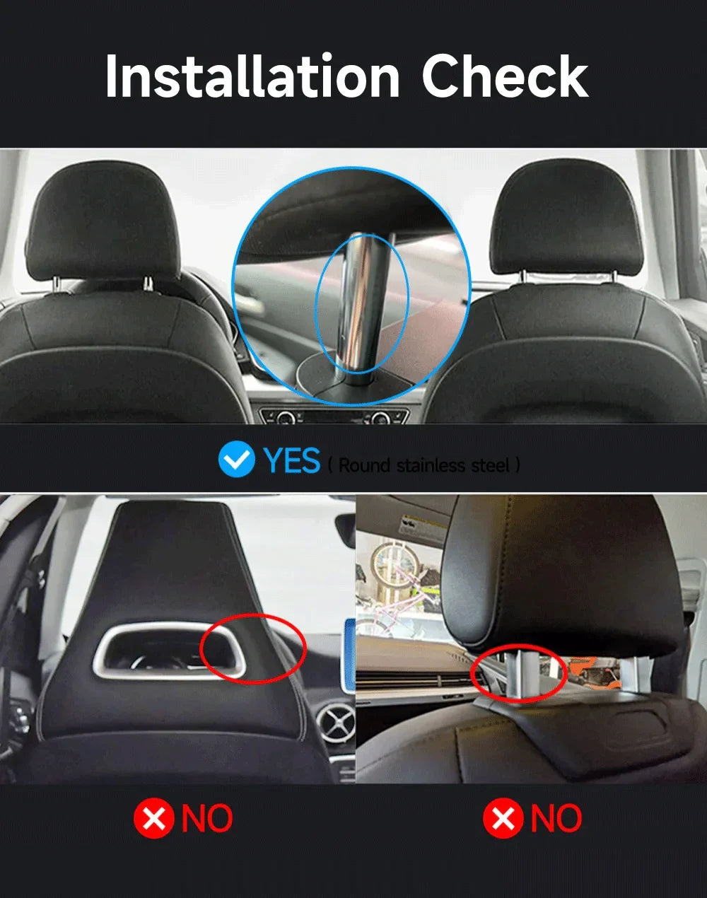Dual 10.1in Android 13 Car Headrest Monitors 32GB