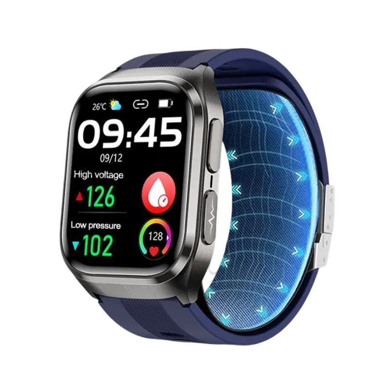 Waterproof Smartwatch with ECG, NFC, Glucose & More