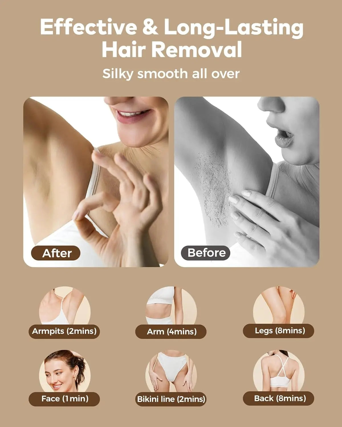 Permanent IPL Hair Removal with Quick Pulsed Light