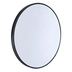 70cm Round Wall Mirror with Black Frame – Modern Bathroom & Makeup Design
