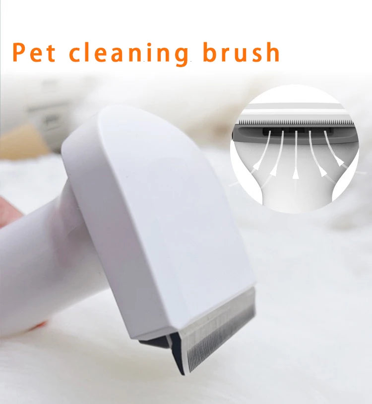 Portable Pet Grooming Vacuum with Fur Removal Brush – Quiet Cleaner for Dogs and Cats
