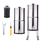 Portable 1 Gallon Stainless Steel Water Purifier for Home, Camping & Emergency Use