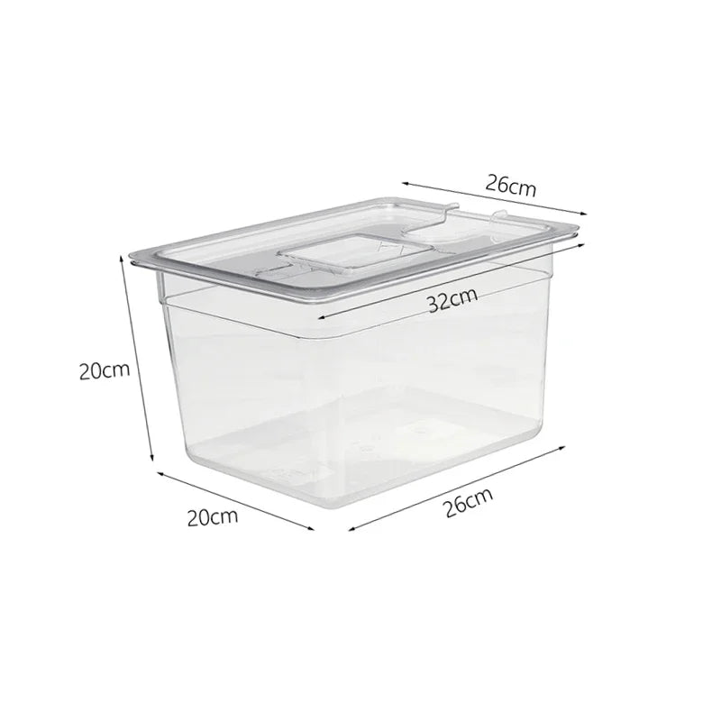 11L Sous Vide Water Tank with Lid for Slow Cooking