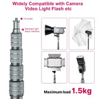 Adjustable Carbon Fiber Photography Light Stand for Travel