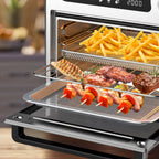 10L Compact Air Fryer Oven with Touch Controls & 7 Preset Functions – Silver