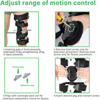 Left Knee Unloader Brace Adjustable Pain Support