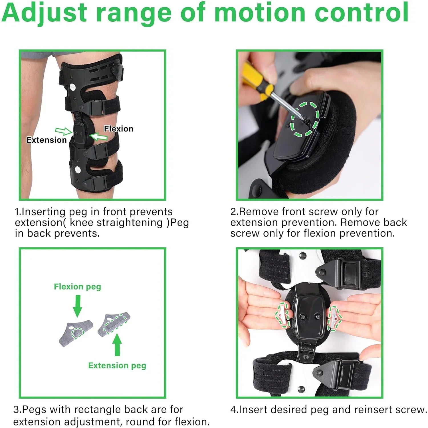 Right Knee Osteoarthritis Unloader Brace Adjustable Fit