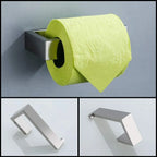 Black Bathroom Accessories Set, 4-Piece, 304 Steel