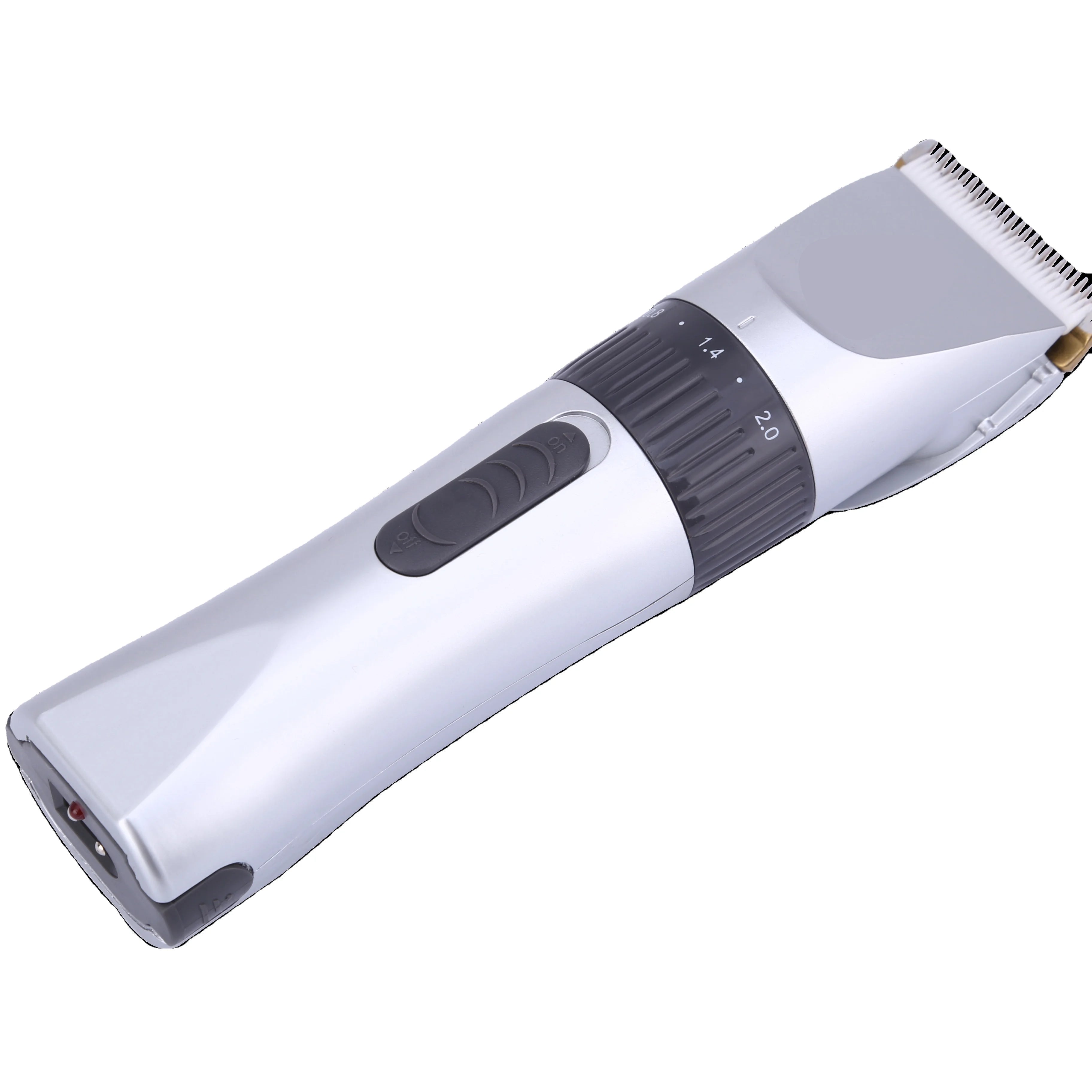 Rechargeable Silver Pet Grooming Clippers for All Sizes