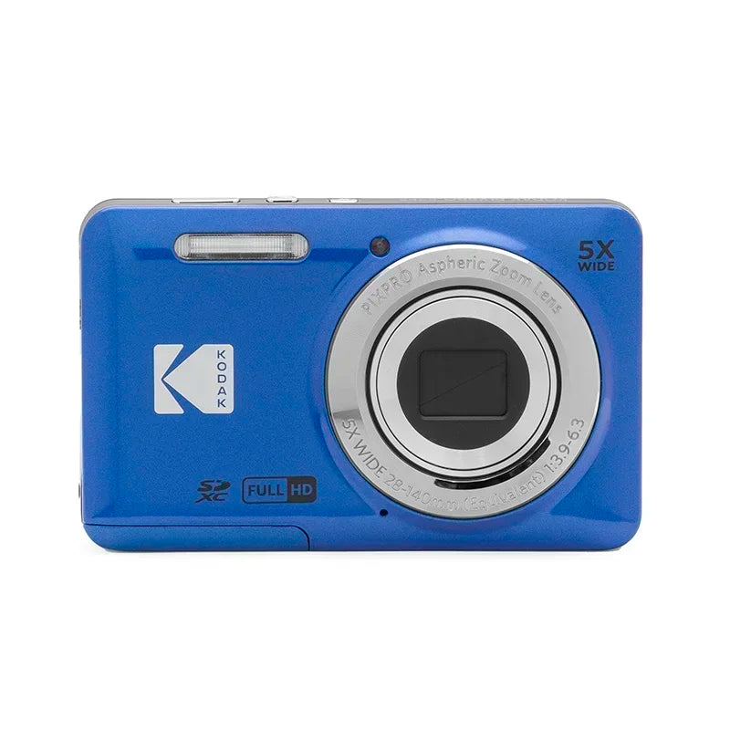 16MP Digital Camera with 5X Zoom and 1080P Blue