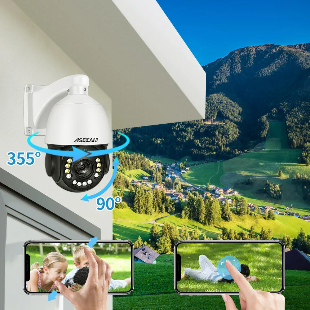 Outdoor 4K POE PTZ Camera with Smart Motion Detection 8MP 4K POE