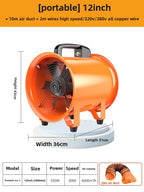 12 Inch Portable 220V Axial Exhaust Fan for Ventilation