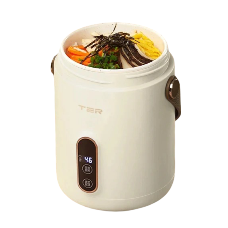 600ml Electric Slow Cooker with Timer – Portable Stew & Rice Pot