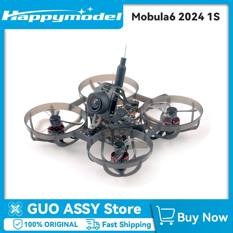 Portable 65mm FPV Whoop Drone with 1S Power