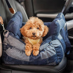 Portable Dog Car Seat Bed, 60x50x36 cm, Light Blue, Travel Safe