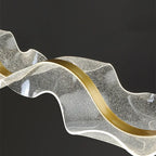Modern LED Wave Pendant Light for Dining or Living Room