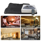 Electric Steam Massage Blanket for Full Body Detox & Blood Circulation Black