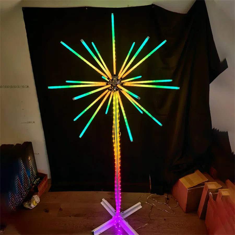 2.5M RGB Firework Fairy Lights App-Controlled Starburst Tree Lights for Indoor/Outdoor Use