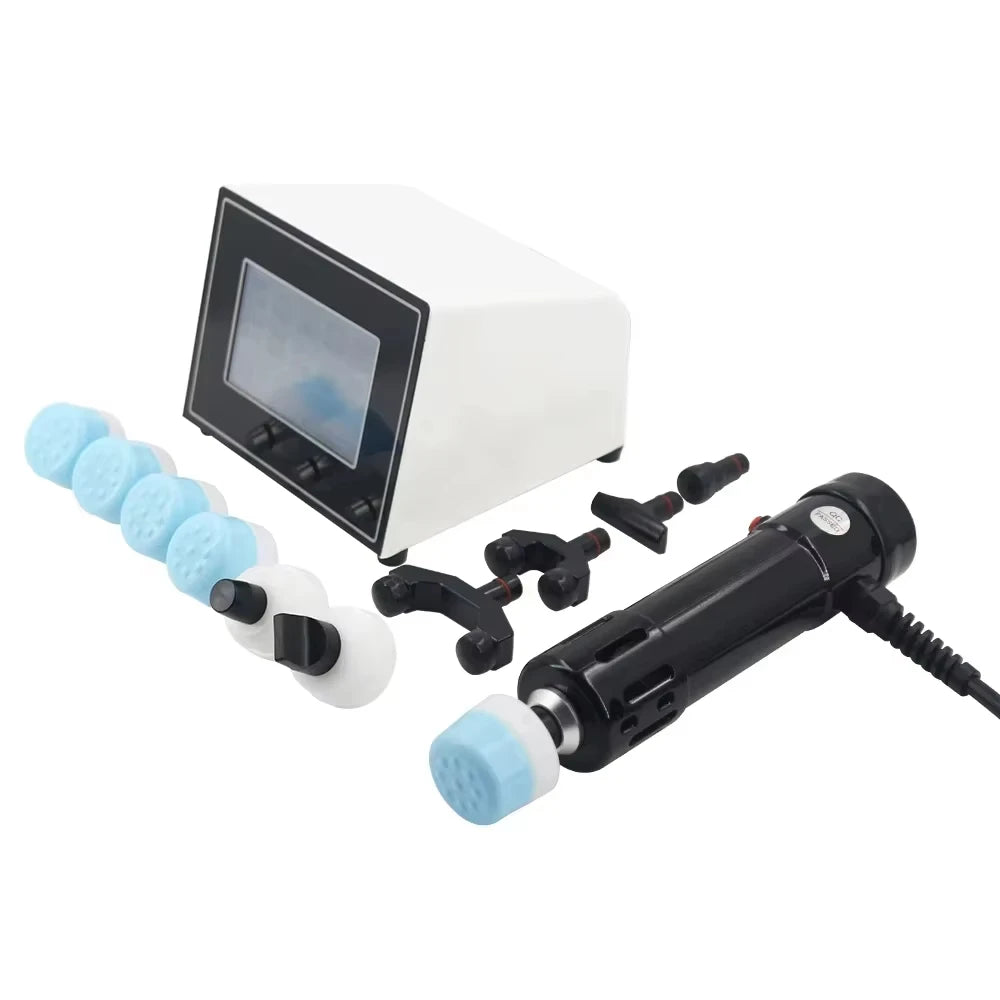 Portable 110V Shockwave Massager with 11 Probes Adjustable Therapy for Muscle & Joint Relief
