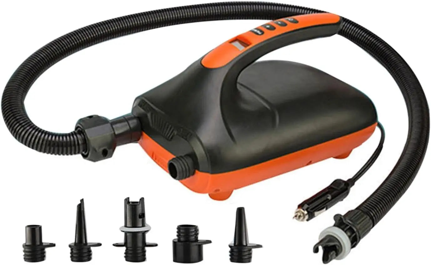 12V Electric Paddle Board Pump with 20 PSI Preset and Long Hose