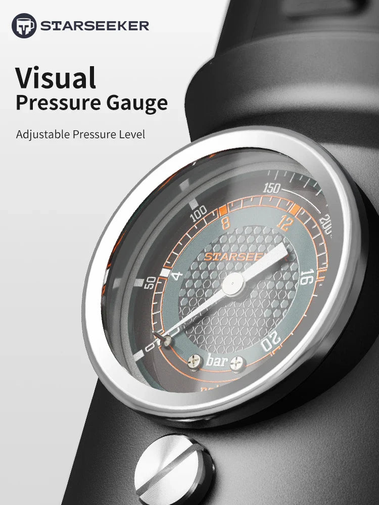 Portable Electric Espresso Maker with USB-C, Travel-Friendly gray