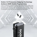 Portable 2.4GHz Wireless Lavalier Mic with Charging Case
