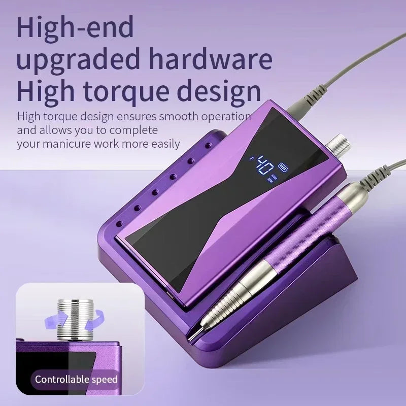 Rechargeable Nail Grinder with Storage and Accessories