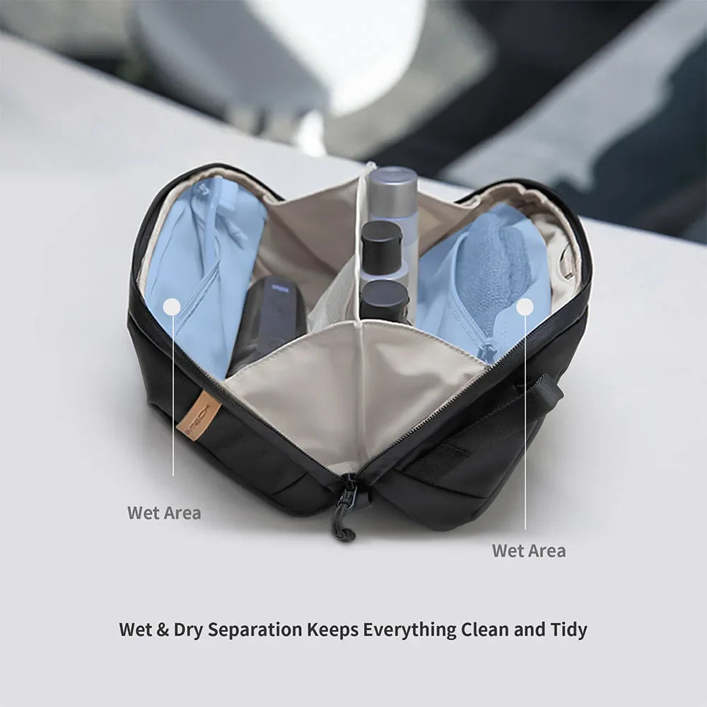Waterproof Hanging Toiletry Bag with Hook – Travel Organizer
