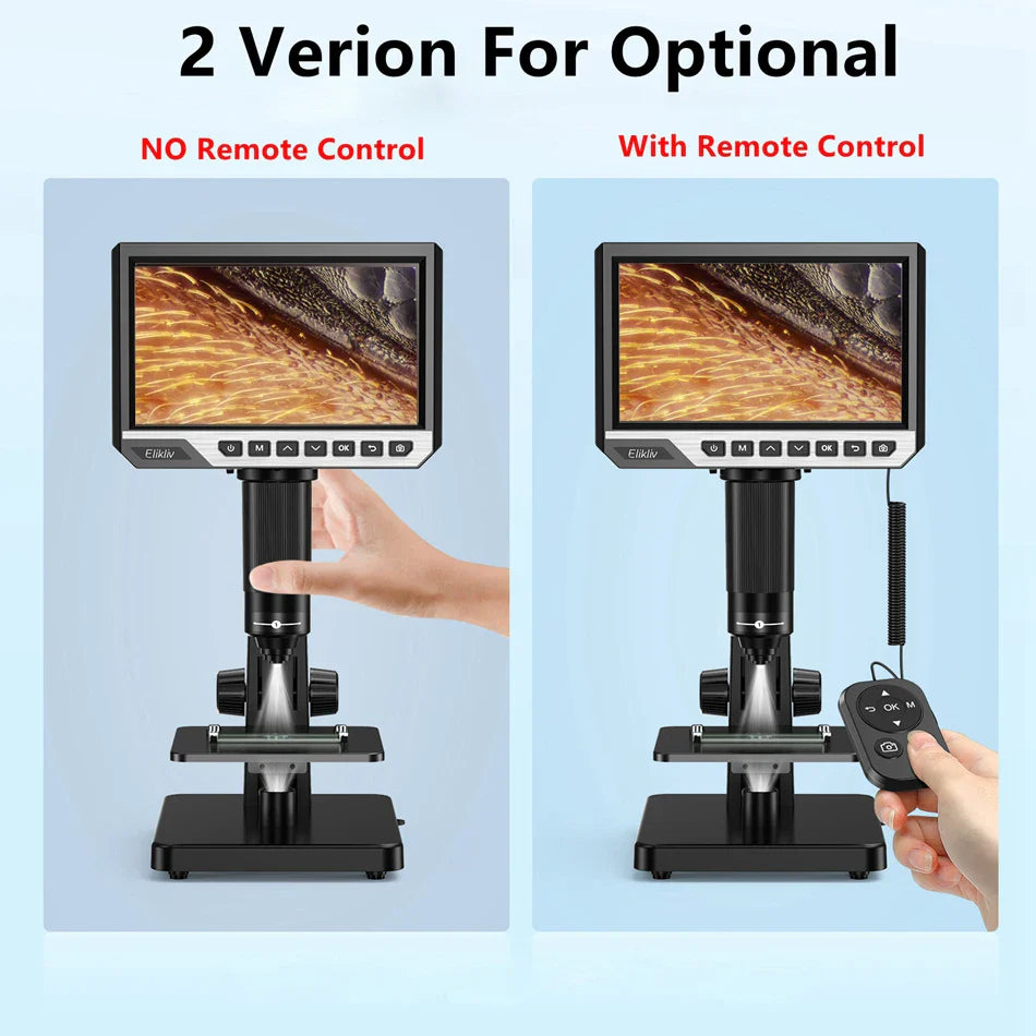 1080p Biological Microscope 2000X with LCD Display No Remote Control