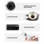 USB Rechargeable Handheld Milk Foamer 2-Speed Electric Frother for Home, Café, or Office
