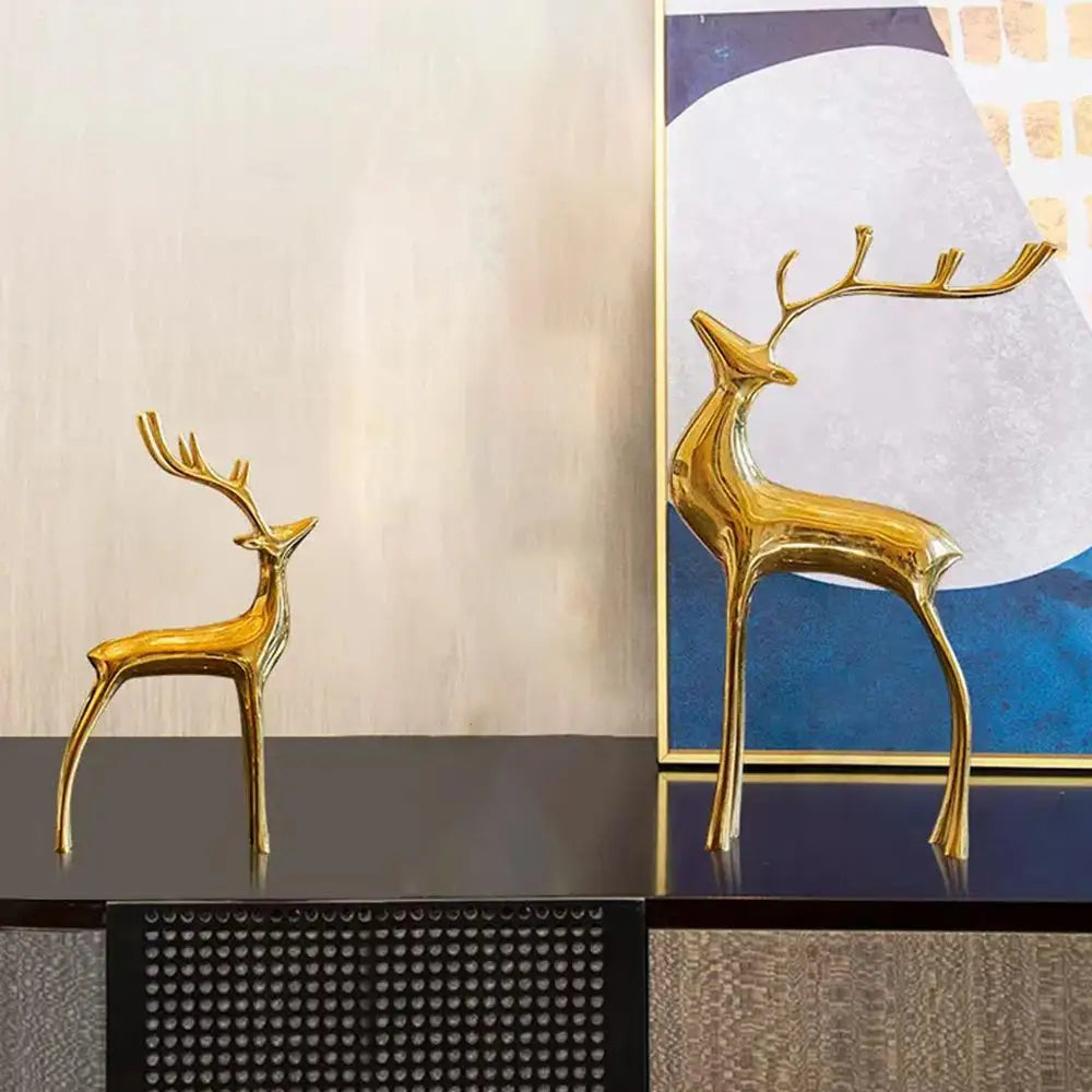 Pure Copper Deer Ornament – Elegant Home & Holiday Decor