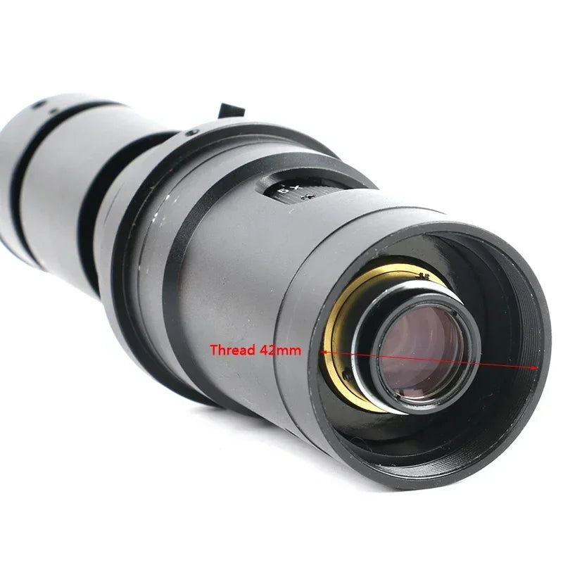 1000X Adjustable C-Mount Zoom Lens for Video Microscopes