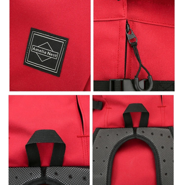 Extra Large Dog Travel Backpack Lightweight, Ventilated Design with Cushioned Base & Side Pockets