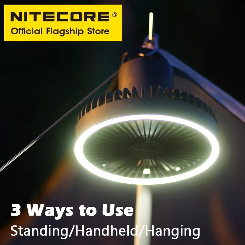 Multifunction Outdoor Fan Light with Hook, Tripod & 10000mAh Power Bank – with NPP01