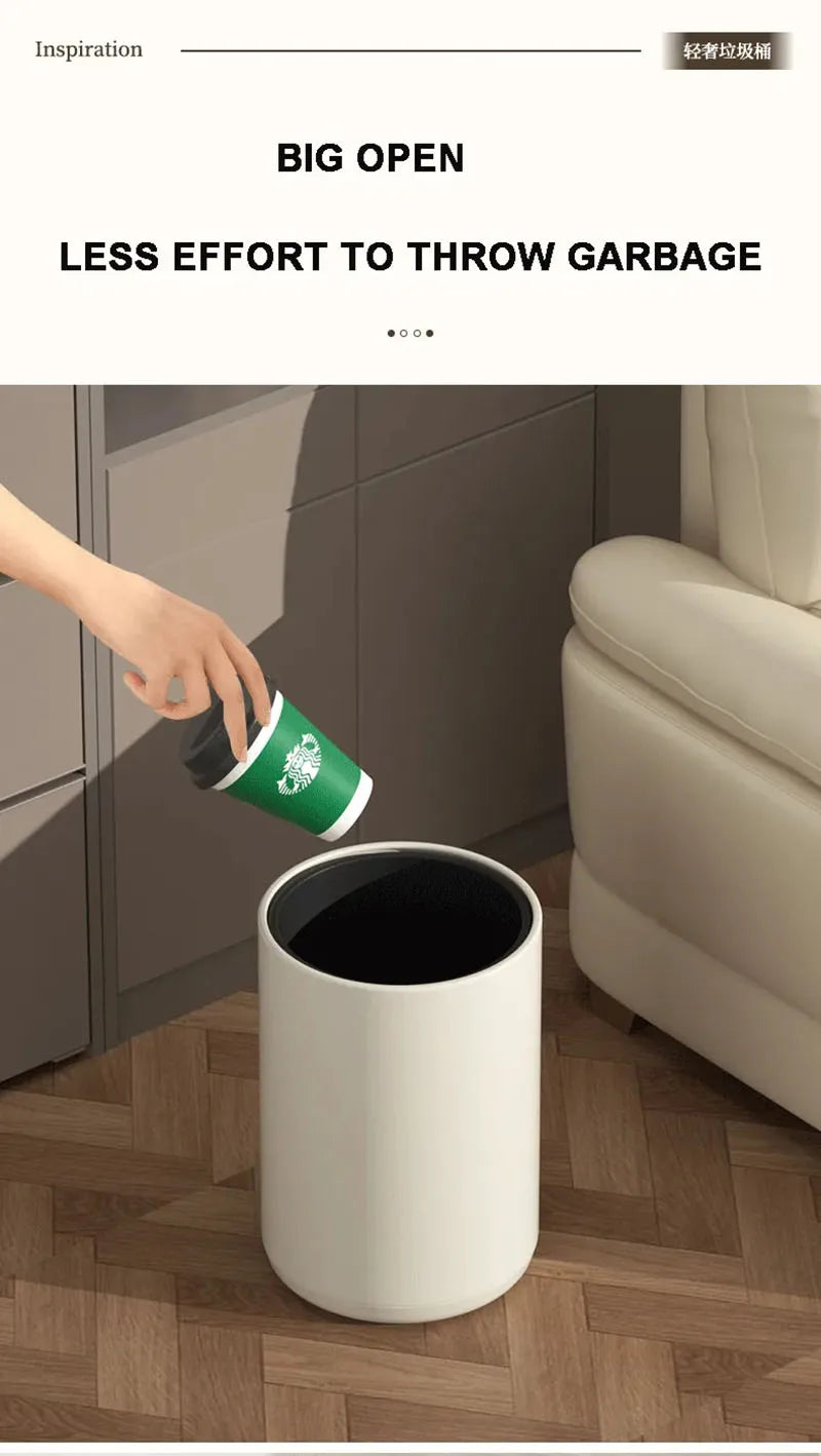 Open Top Metal Waste Bin 8L – Office & Bathroom Use